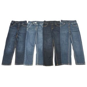 Little Boys bundle of 4 JUMPING BEANS JEANS Pull-on Straight Fit Size 6